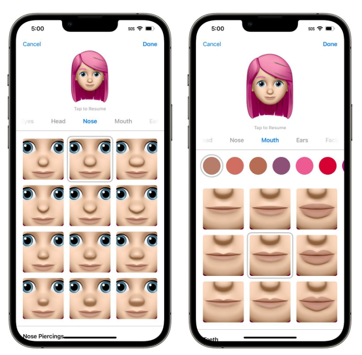 江城苹果手机维修分享​iOS 16中的拟我表情有了哪些变化和升级 